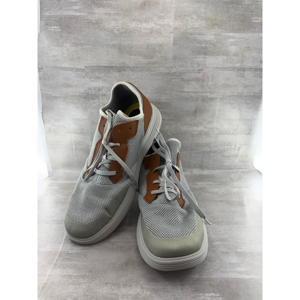 Cole Haan Men Grand Atlantic Oxford Grey Tan Mesh Sneakers C36931 Size 13M